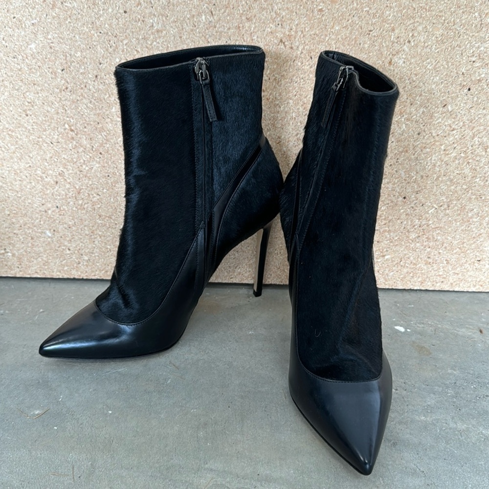 NEIL J RODGERS PONY HAIR BOOTS - SIZE 36.5